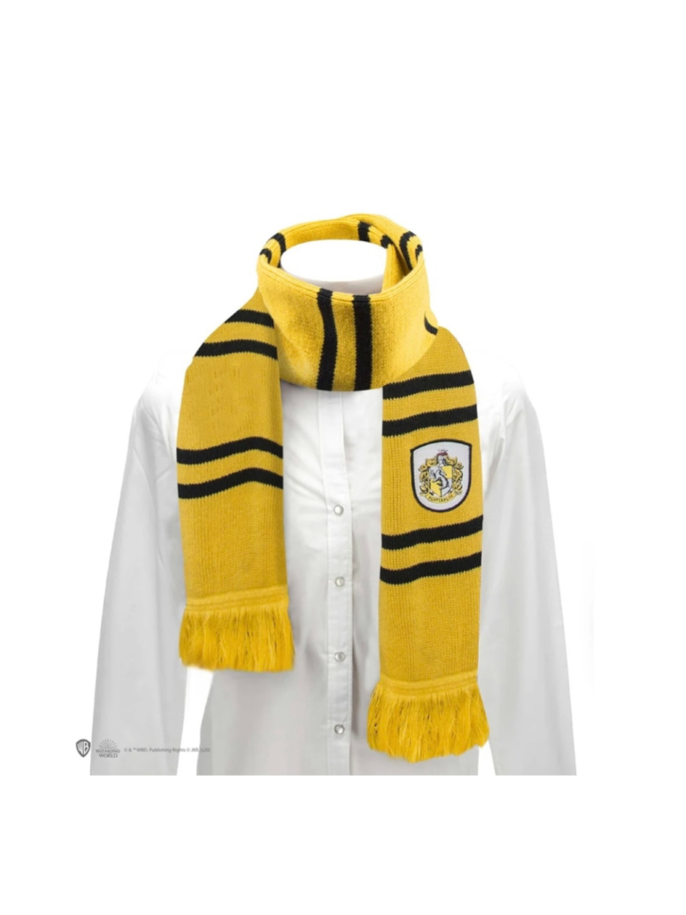 Harry Potter Hufflepuff Classic Hogwarts Scarf New